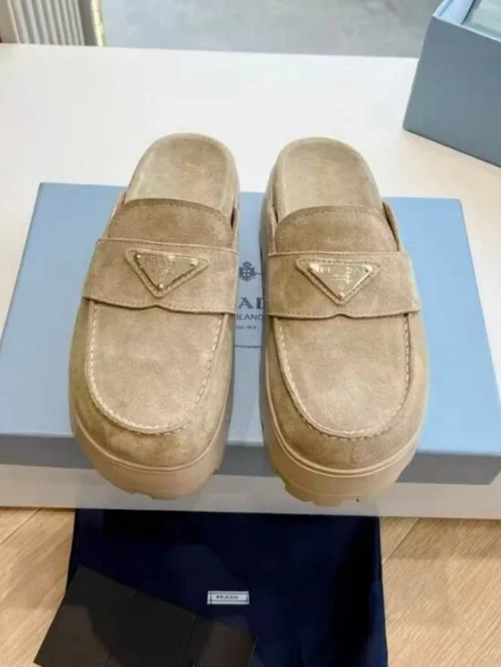 Prada Loafer Mules - Picture 2 of 8